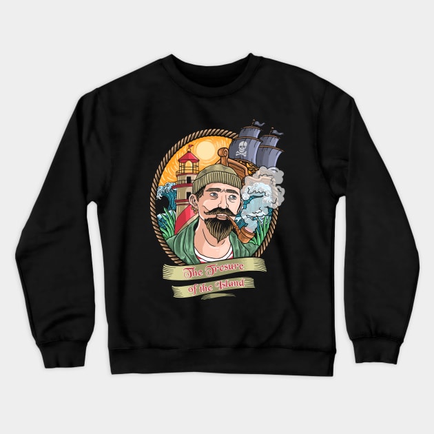 The Corsair of the Treasure Island Crewneck Sweatshirt by black8elise